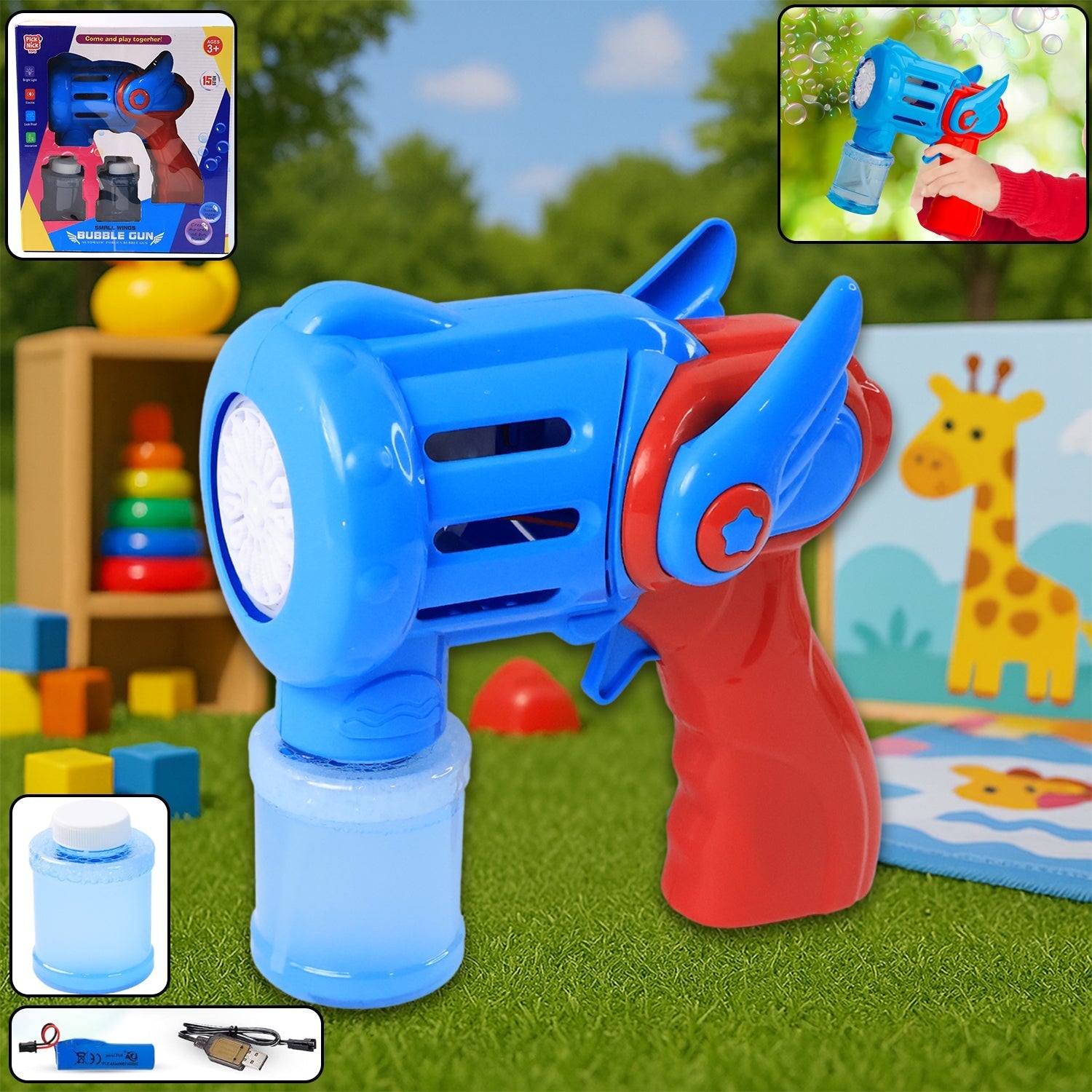 Kids Handheld Bubble Gun Toy Kids Handheld Bubble Gun Toy